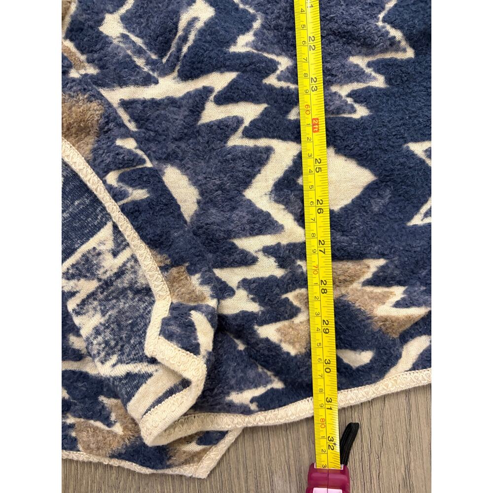 Lucky Brand Aztec Print Cardigan Sweater Women’s Large Open Front Cozy Knit - Picture 6 of 7